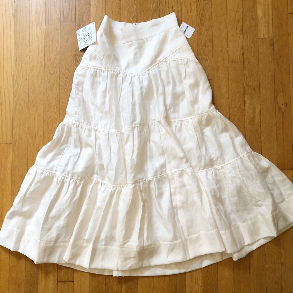 Shona Joy Tiered Midi Skirt for Free People (4) NWT - Picture 9 of 11